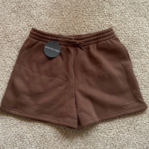 White Fox Boutique Along For The Ride Lounge Shorts Chocolate XL